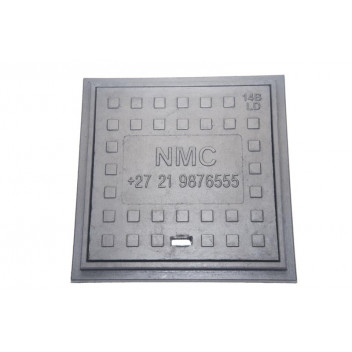 MANHOLE COVER AND FRAME 14BLD POLYMER LIGHT DUTY 450X450MM 16KG