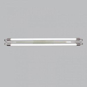 BRIGHT STAR SATIN FLUSH LED LINEAR LIGHT SLIM PLASTIC COVER