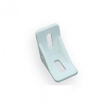 WHITE CORNER BARCKET 38X38MM 10PIECE