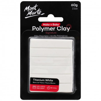 MAKE N BAKE TITANIUM WHITE POLYMER CRAFT CLAY