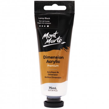 LAMP BLACK CRAFT ACRYLIC PAINT 75ML