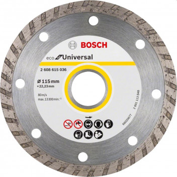 BOSCH ECO DIAMOND CUTTING BLADE BRICK & TILE 115X22.25MM C-RIM