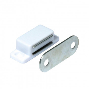 WHITE MAGNETIC CATCH 2PIECE