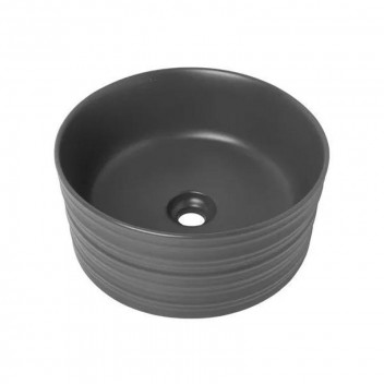 BIJIOU ONYX GREY DEVIANCE FREESTANDING BASIN 410X180MM