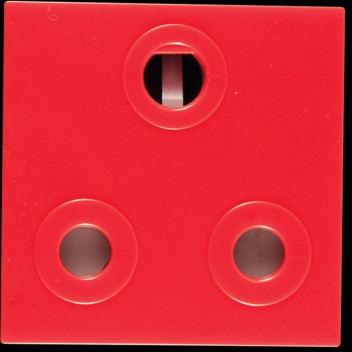 RED DEDICATED SHAVED PIN SOCKET DUCTING MODULE