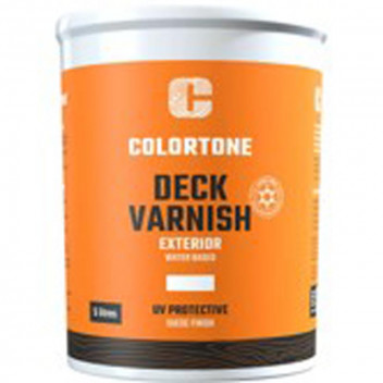 COLORTONE MAHOGANY WATERBASED MATT EXTERIOR DECK VARNISH 5L