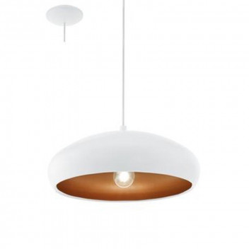 EUROLUX E27 WHITE MOGANO1 PENDANT 60W