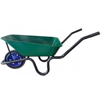 GREEN STEEL PAN CONCRETE BARROW WHEEL