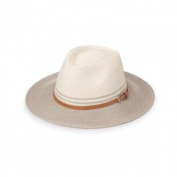 BELLA HAT IVORY AND STONE 58CM