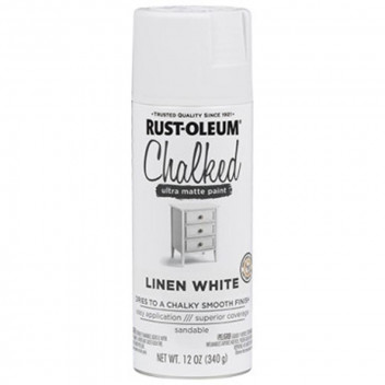 PAINT SPRAY CHALKED 302591 LINEN WHITE 340G R-OLEUM