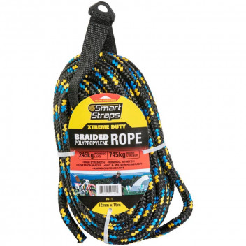 SMARTSTRAP SAXON BRAIDED POLYPROPYLENE ROPE 12MMX15M