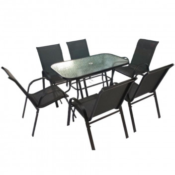 PATIO STEEL SET 7 PIECE