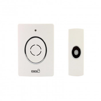 BBL WHITE WIRELESS SINGLE DOORBELL 38 CHIMES