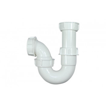 BRESCIA SINK PVC TRAP P-TRAP WHITE 40MM