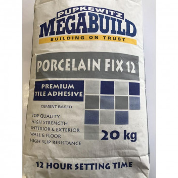 STICK A TILE PORCELAIN FIX 12HOUR TILE ADHESIVE 20KG