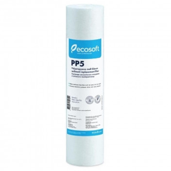 ECOSOFT MELTBLOWN FILTER SEDIMENT POLYPROPYLENE 10\" 5 MICRON