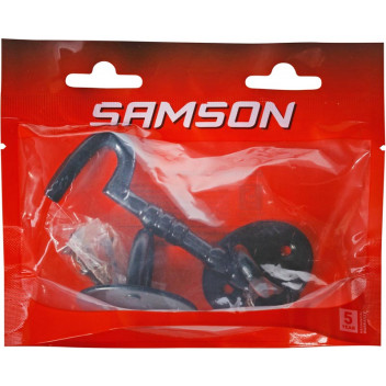 BLACK CABIN HOOK 100MM