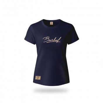 NAVY METALLIC PUFF LADIES T-SHIRT 2XLARGE
