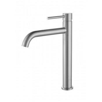 BIJIOU SATIN NICKEL STYLET TALL BASIN MIXER