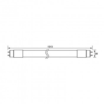 EUROLUX RETROFIT DAYLIGHT LED TUBE T8 4FT 1200MM 18W