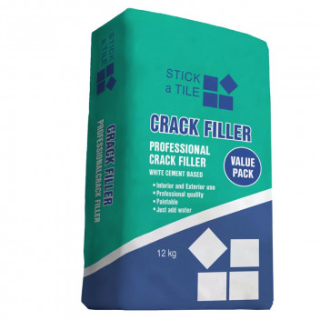 FILLER CRACK PROFESSIONAL WHITE INT/EXT STICK-A-TILE 12KG
