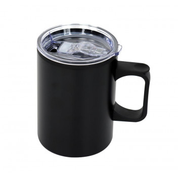 BLACK TRAVEL MUG 450ML