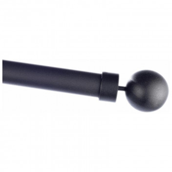 MATT BLACK SINGLE BALL POLE SET 3M