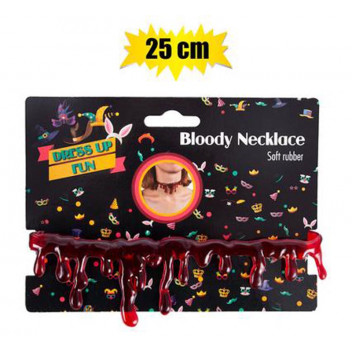 COSTUME PARTY DRESS UP BLOODY NECKLACE 25CM