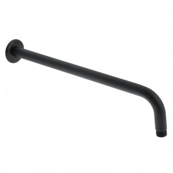 LONG BLACK ROUND SHOWER ARM 400MM