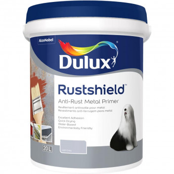 PRIMER METAL WATERBASED RUSTSHIELD BLACK 5L DULUX