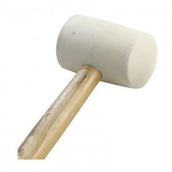 M-TOOL WHITE RUBBER MALLET  340 GRAMS