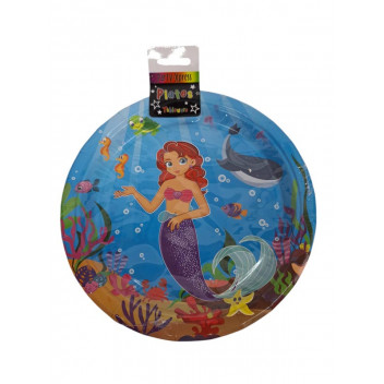 PLATE PARTY  PX24436   MERMAID   8PP