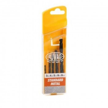 RUWAG 5 PIECE STANDARD METAL 3-8MM DRILL SET