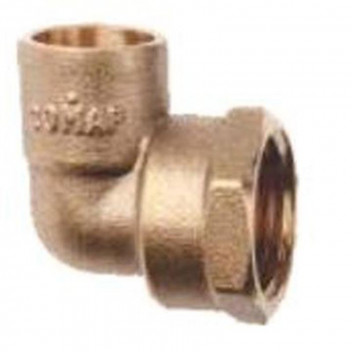 ELBOW 90 DEGREE BRASS FEMALE CAPILLARY 22MMX3/4\"
