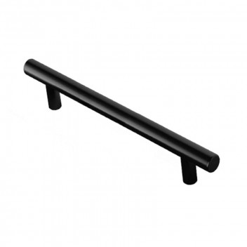 BLACK MILD STEEL HANDLE BAR 12X256MM