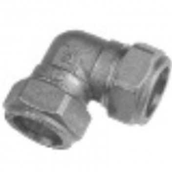 90 DEGREE ELBOW BRASS COMPRESSION 22MM