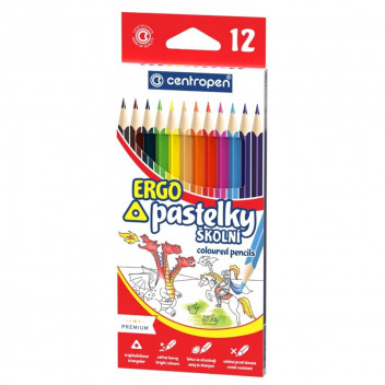 BRIGHT COLOURS COLOURING PENCILS 12PIECE