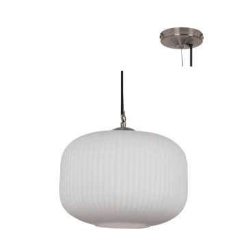 EUROLUX OPAL GLASS HALLSTAT PENDANT LIGHT 300MM
