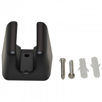 BLACK WALL HOOK WITH SCREWS