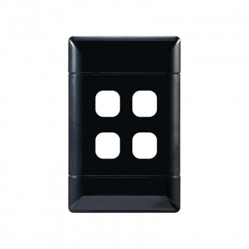 NEU BLACK 4 LEVER GRID PLATE 100X50MM