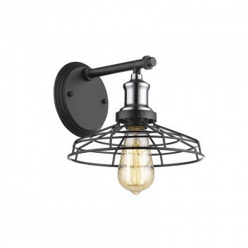 EUROLUX WALL LIGHT GRID BLACK&CHROME 1XE27