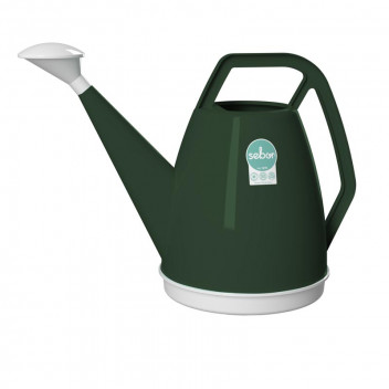 SEBOR DARK GREEN PLASTIC WATERING CAN 10L