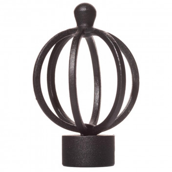 BASKET MATT BLACK FINIAL  28MM