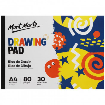 KIDS A4 DRAWING PAD 80GSM 30 SHEETS