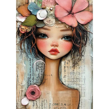 LILA BLOOM DECOUPAGE A3