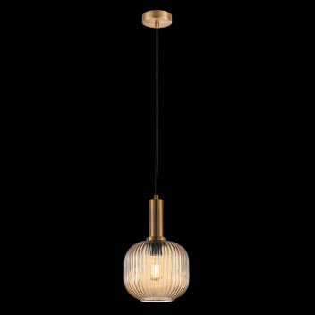 K LIGHT AMBER JACKIE CUT E27 PENDANT LIGHT