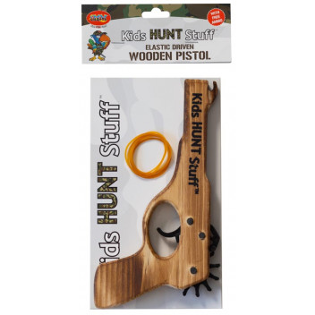 REVOLVER CRAFT WOOD INCL SMALL ELASTIC AMMO