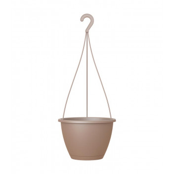ARTEVASI ALGRAVE TAUPE PLASTIC HANGING BASKET 30CM