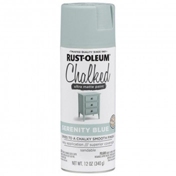 PAINT SPRAY CHALKED 302595 SERENITY BLUE 340G R-OLEUM