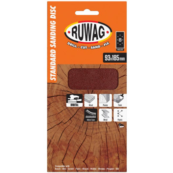 RUWAG ORBITAL 1/3 VELCRO SANDSHEET 80G 5PP